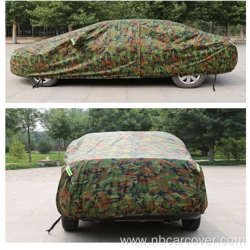 Strip Camouflage Sun Proof Outdoor Car Cover